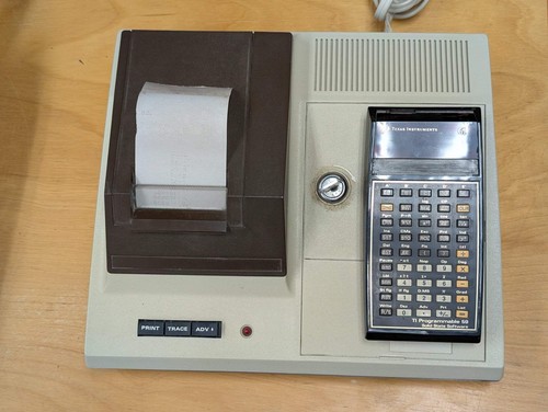 TI-59 with PC-100A Printer from Texas Instruments - 1970s Vintage ...