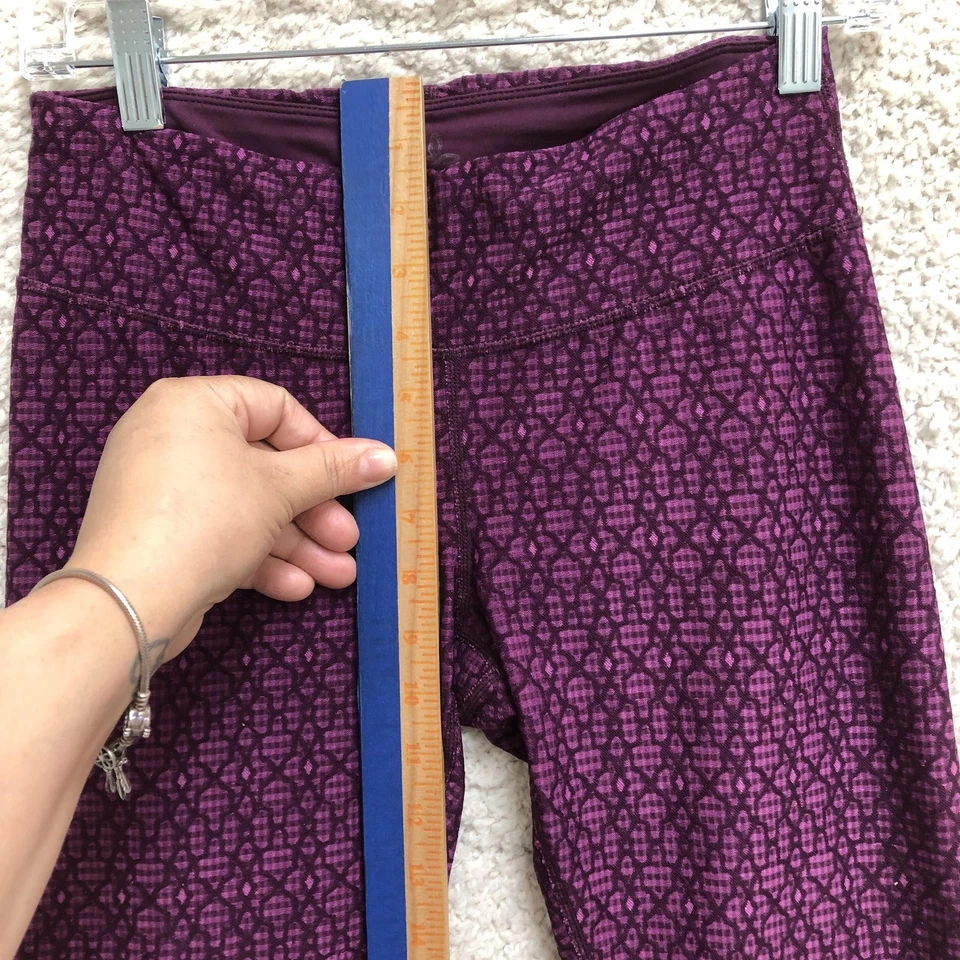 PrAna Pantalones Mujer Pequeños Púrpura Estampado Geométrico Yoga Leggings Ropa Activa Gimnasio S Foto 3 de 4