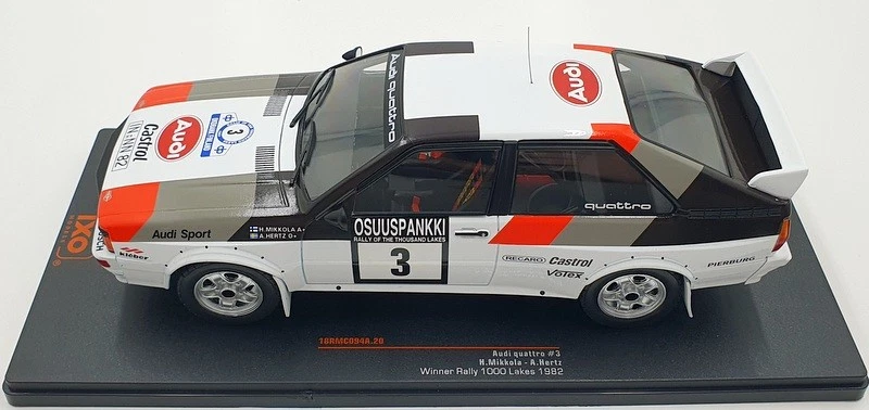 Modelos IXO escala 1/18 18RMC094A - Audi Quattro #3 1000 Lagos 1982 Mikkola Foto 3 de 4