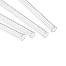4pcs Acrylic Pipe Clear Rigid Round Tube 6mm ID 8mm OD 14" for Lamps Lanterns
