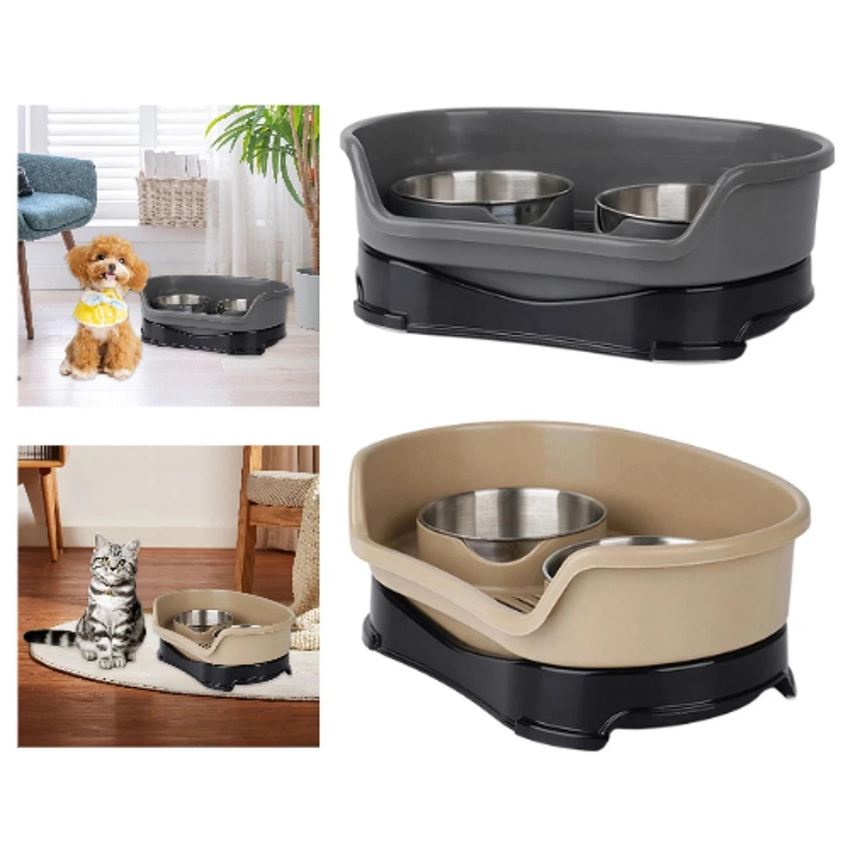 Katzen Wasser und Futternapf Futterspender Futterspender Outdoor leicht zu reinigen auslaufsicher