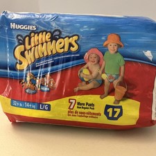 Huggies Little Swimmers Vintage Swimpants 32 lb Large Tigger  Nemo 2000s