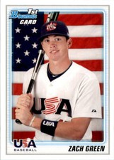 2010 Bowman Draft Zach Green #BDPP99 Team USA