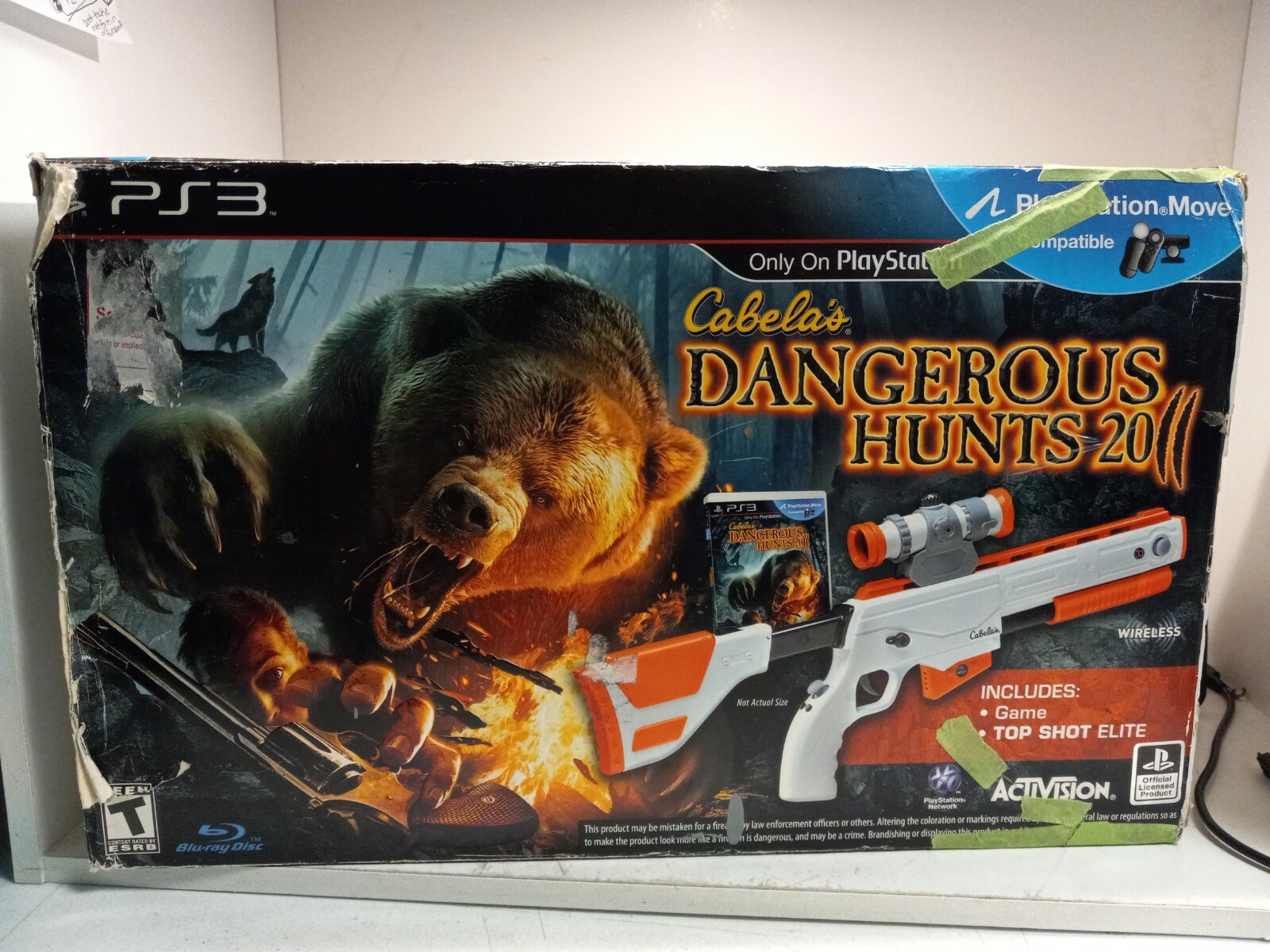 Top Shot Elite Gun & Cabela’s Dangerous Hunts 2011 for PS3 COMPLETE