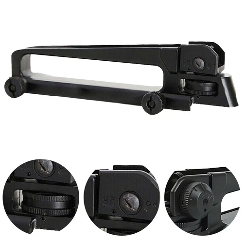 Metal Alloy Carry Handle Rear Sight Mount Removable Adjust Low Profile Mount - Bild 9 von 13