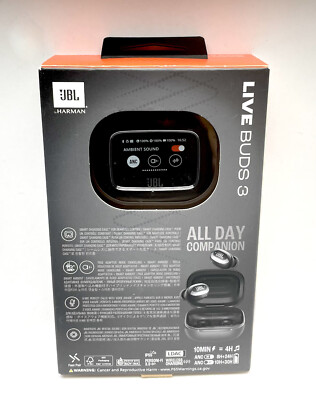 新品未開封　JBL LIVE BUDS 3 ブラック JBL Live Buds 3 True Wireless Noise Cancelling Earbuds Black