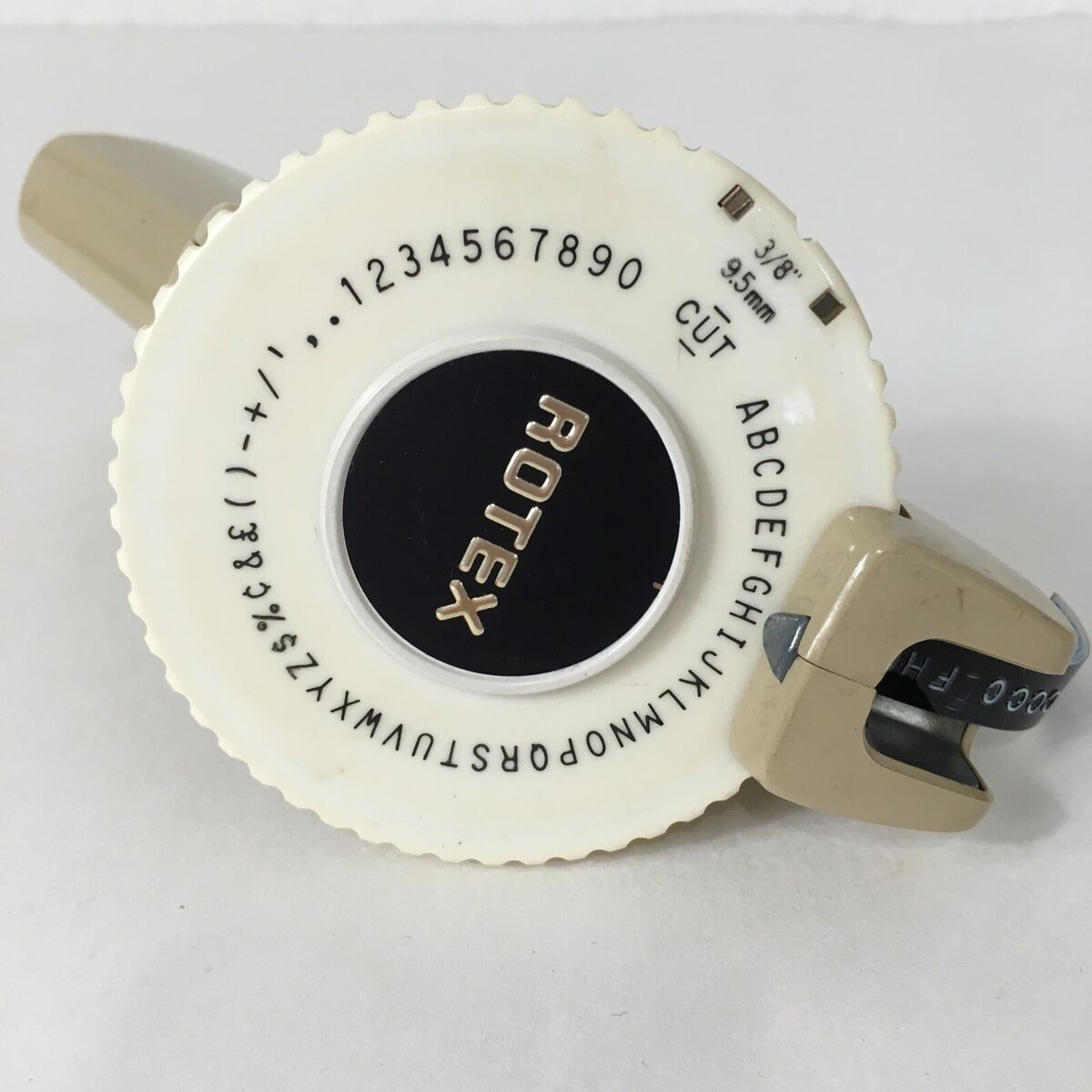 Rotex Label Maker 48E 3/8” 9.5mm 1/4” 6..3mm Wheel Dial Pack Rotex Label Maker 48E 3/8” 9.5mm 1/4” 6..3mm Wheel Dial Pack