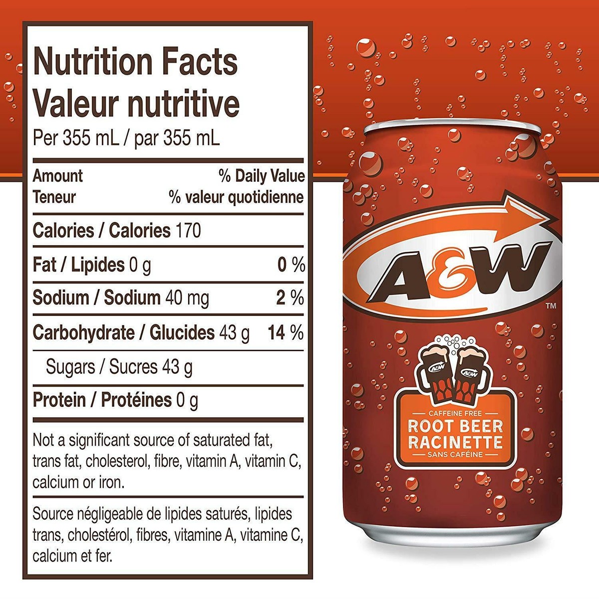 A&W ROOT BEER 12 缶✖︎４ケース　カフェインなし A&W Root Beer (Caffeine Free) 355ml - (2 X Pack of 12) | eBay
