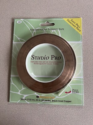 7/32'' Studio Pro Black Back 1.0 mil Copper Foil