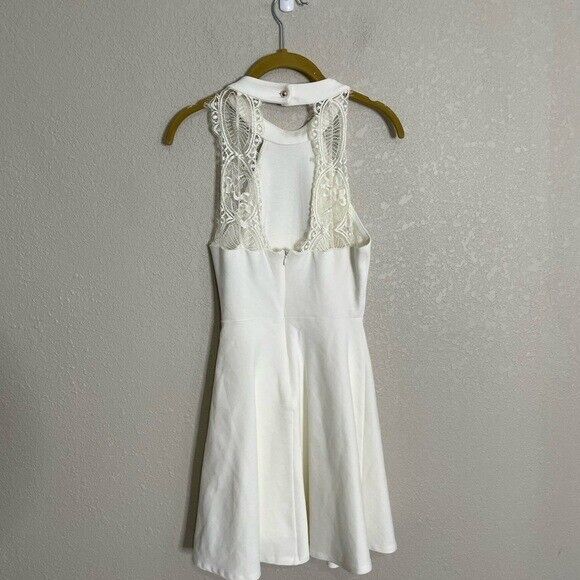 Lulus White Lace Back Dress XS - image 6