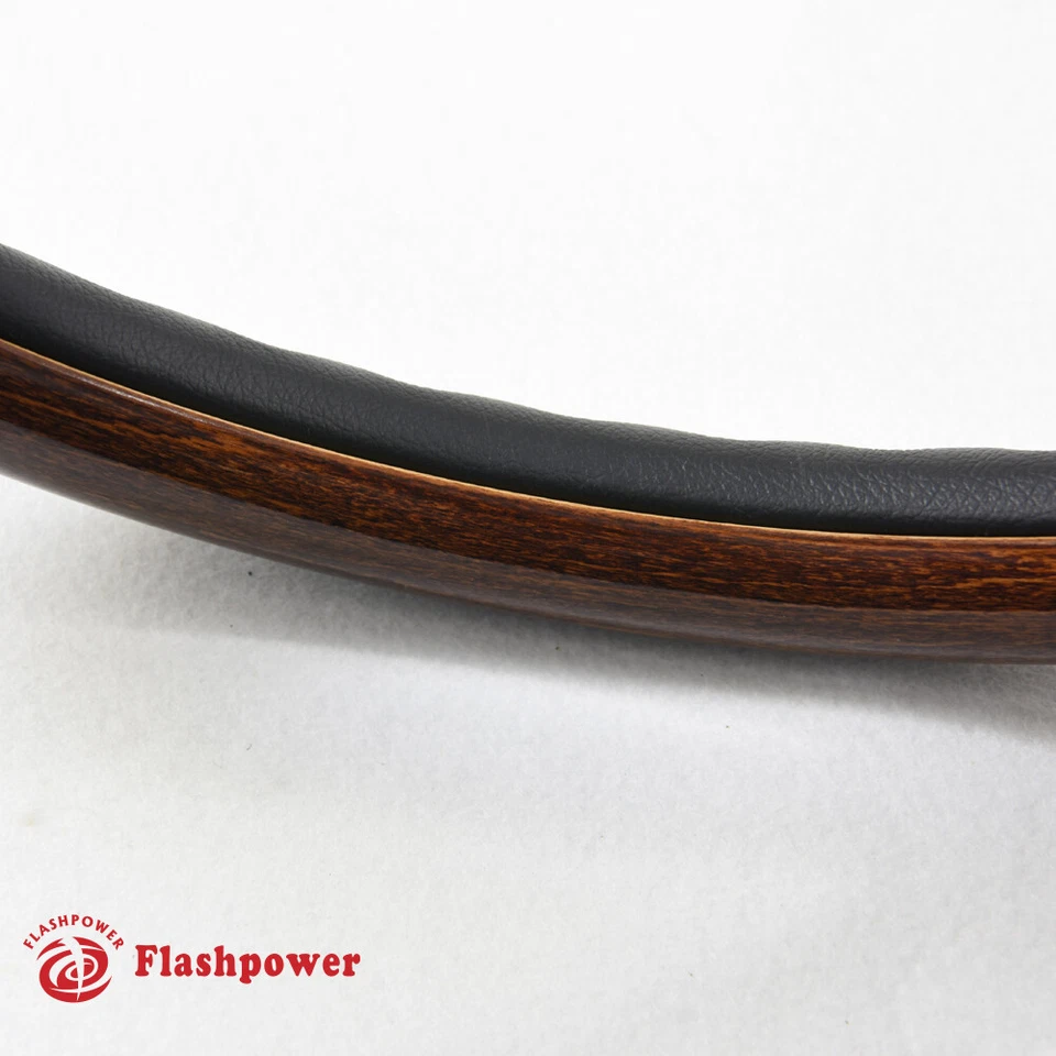 14-дюймовые рули в нормандском стиле из дерева орехового дерева с полной обмоткой для Ford Fairlane Galaxie LTD Ranch - Изображение 3 из 4