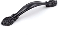 Jetland Cabinet Hardware Handle Pull - 10-Pack, Flat Black, 3" (76Mm) Hole Cente