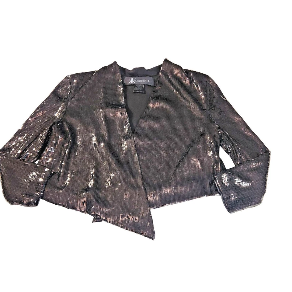 Chaqueta Colección Kardashian S Lentejuelas Abiertas Mujer Vampirecore Gótico Punk y2K Foto 2 de 4