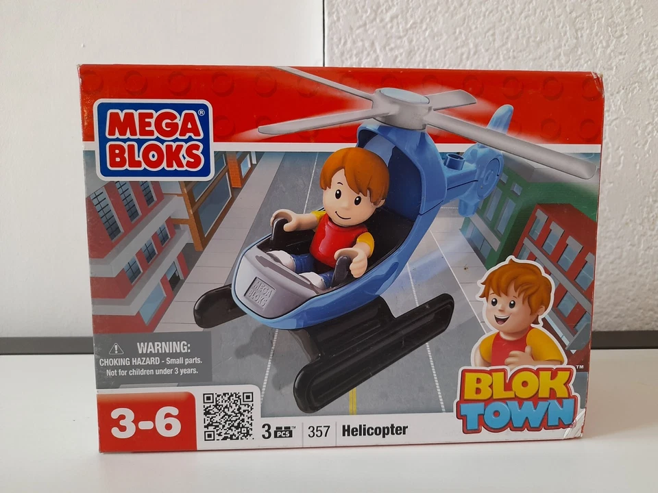 MEGA BLOKS 357 blok town : L'hélicoptère pour enfants 3-6 ans - Photo 1/1