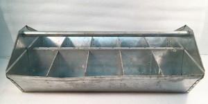 Galvanized Metal Farmhouse 10 Section Chicken Rabbit Feeder