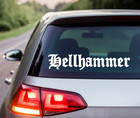 Hellhammer Vinyl Logo Sticker Decal Heavy Metal Band Car Bumper Celtic Frost