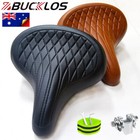 MTB Road Retro Bike Saddle Leather Comfort Bicycle Seat Pad Sporty Soft Cushion​