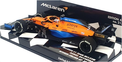 Minichamps 1/43 Scale 537 215803 F1 McLaren MCL35M 1st Italian GP 2021 Ricciardo - Picture 2 of 5