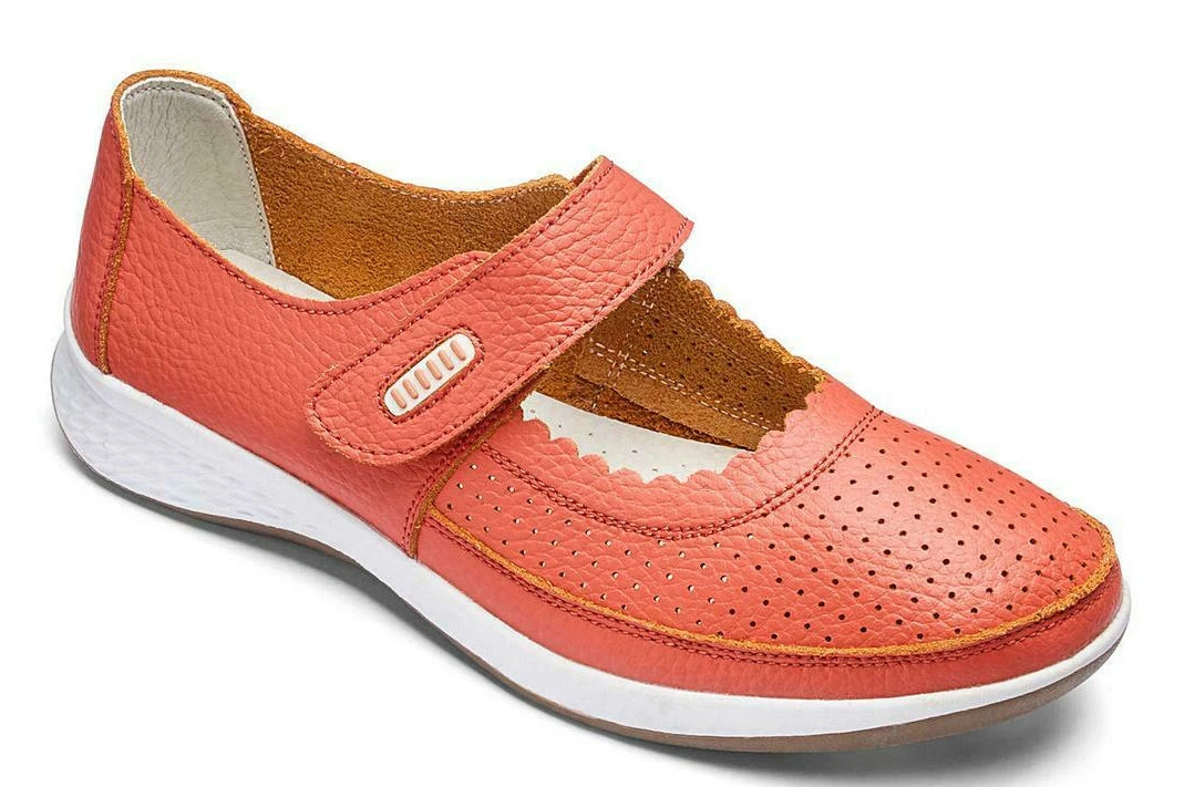 JD Williams Coral Leather Touch and Close Bar Shoes Ref 49 eBay