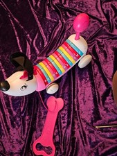 LEAP FROG ALPHAPUP Alpha PUP Talking Singing Toy Pull-Along Dog Musical Alphabet