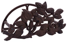 Garden Water Hose Holder Birds In Tree Cast Iron Hanger Reel Yard Decor 12.5"