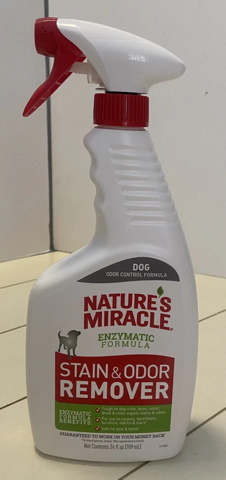 6 Natures Miracle Dog Stain and Odor Remover Spray 24oz Each Bottle - Image 2 of 4