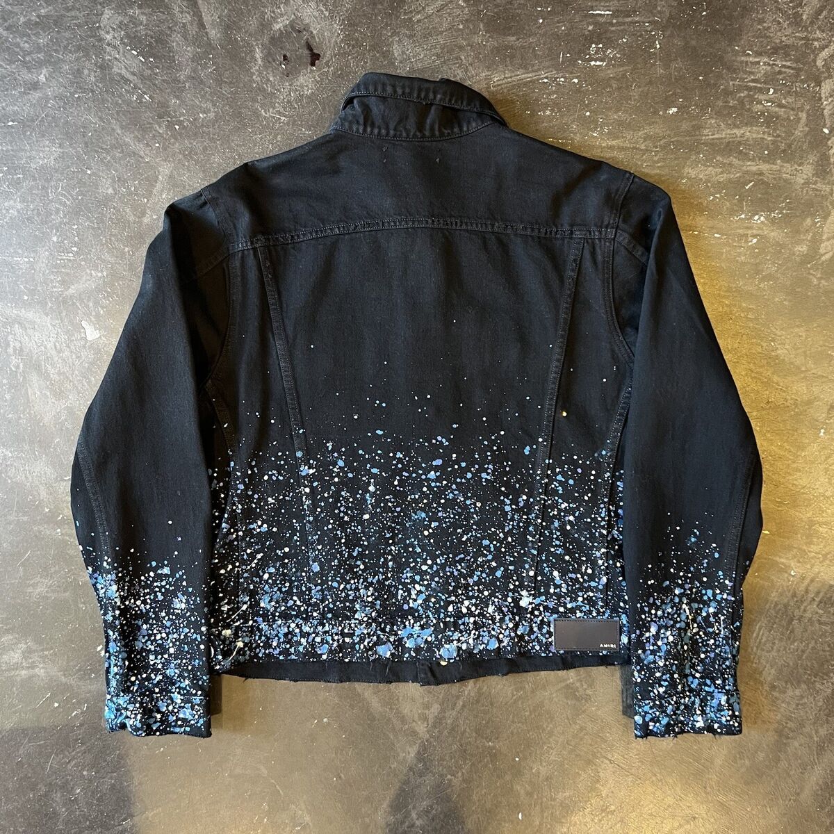 Amiri Black Crystal Painter Jacket Size Large (Tagged XXL Amiri Black Crystal Painter Jacket Size Large (Tagged XXL