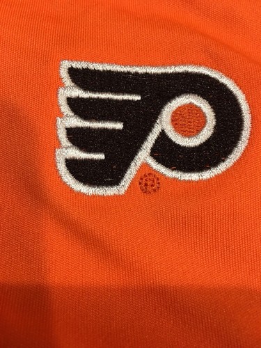 Philadelphia Flyers NHL Men's Omaha Skate Orange Logo Polo Shirt Size Small NWT - Bild 3 von 7