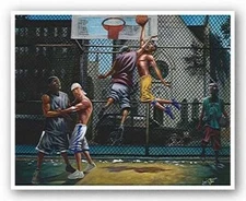 ART PRINT In Mid Air Lonnie Ollivierre 9x7