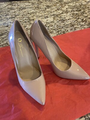 Olivia Jaymes Women Nude Shoes Size 7. High Heel 4.25 New Without Box