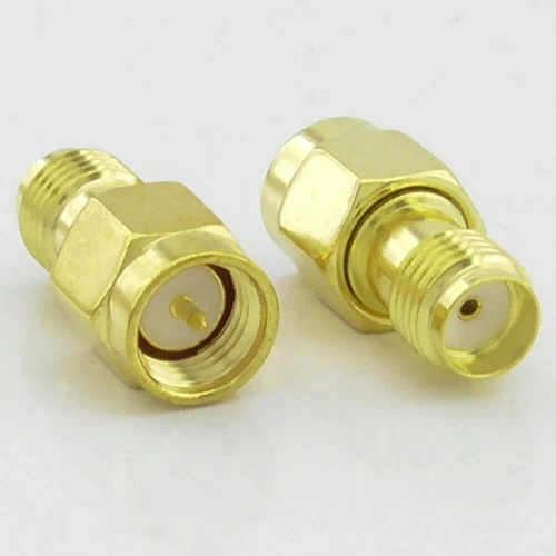 2x SMA Male Plug to SMA Female  Adaptor Coaxial Connector - UK Seller