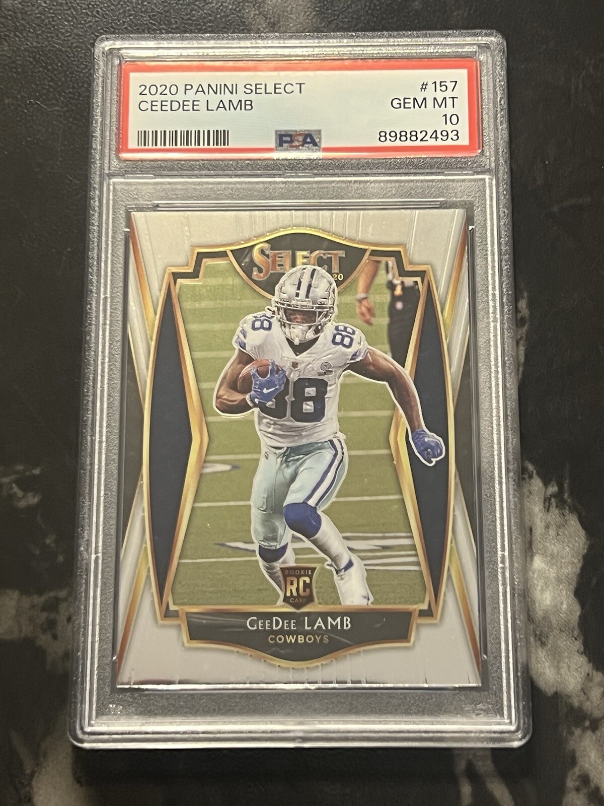 2020 Panini Select CeeDee Lamb Rookie Card# 157  PSA 10