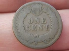 1879 Indian Head One Cent Penny- About Good Details, Chocolate Brown