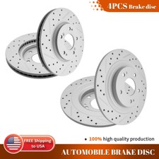 For Mitsubishi Outlander Sport 2013 - 2020 Front & Rear Drilled Brake Rotors Kit