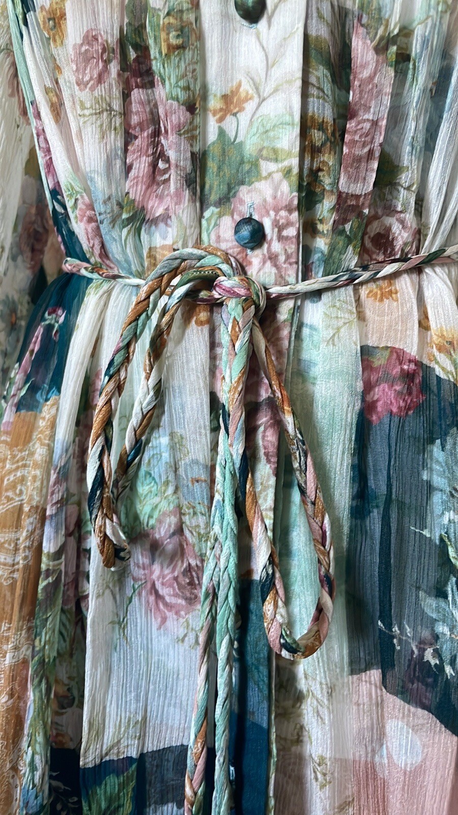Zimmermann Silk Wavelength Floral Patchwork Smock… - image 5