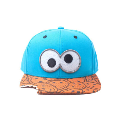 Sesamstraße Snapback Cap Cookie Bite Krümmelmonster Monster Basecap Mütze Kappe