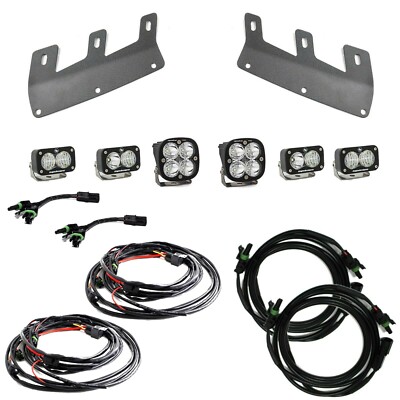 Baja Designs Squadron Spot/S2 Driving Fogs/Toggle/Brackets For 21+ Ford Bronco
