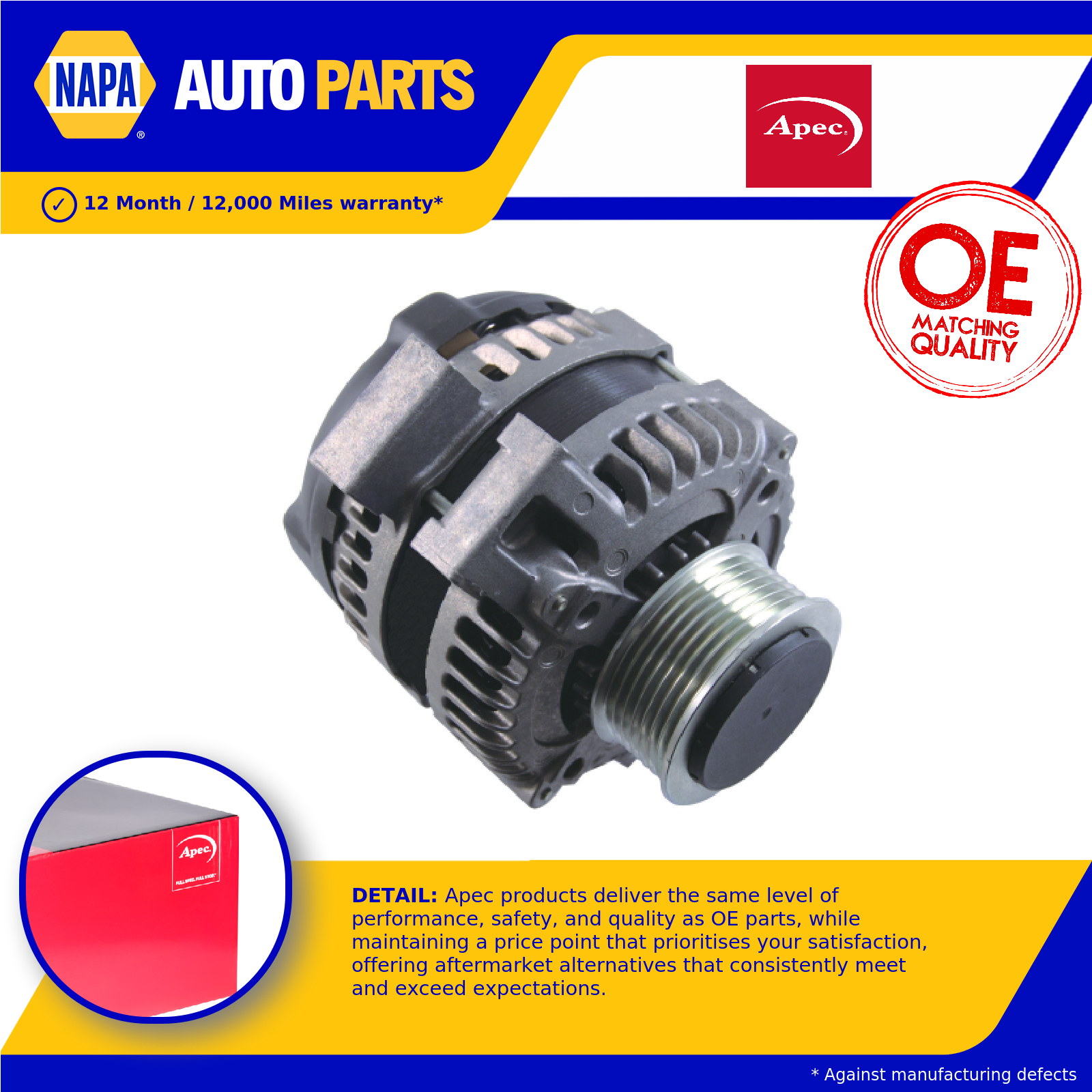 Alternator AAL1583 Apec 31100RBDE01 CSC91 CSC914E 31100RBDE02 N22A2 Quality New