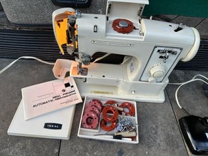Ideal Freiarm Automatik Nähmaschine Mit Fußpedal und Koffer, BESCHREIBUNG LESEN