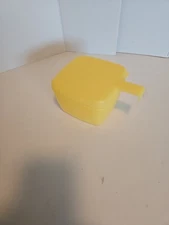 Tupperware Forget Me Not Hanging Cheese Keeper Saver Container Yellow