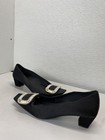Roger Vivier Womens Belle Vivier Satin Crystal Pumps Size 9.5 Black *Preowned* — photo 9