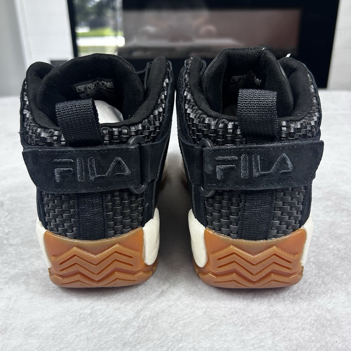 Fila Grant Hill 2 Woven Shoes Mens Size 9 Black Basketball Casual