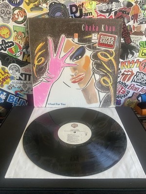 CHAKA KHAN I Feel For You VG+ VINYL W/HYPE STICKER 