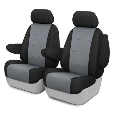 For Toyota Matrix 05-08 Seat Cover Retro Weave 1st Row Black & Light Gray Custom