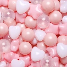 TRENDPLAY Ball Pit Balls Star and Heart Shapes for Toddlers - 50 100 200 500 ...