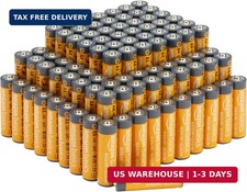 Amazon Basics 100-Pack AA Alkaline Batteries, 1.5 Volt, 10-Year Shelf Life, Reli