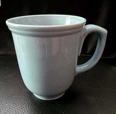 SET OF 4 THRESHOLD WELLSBRIDGE AQUA MUGS 4 1/4''