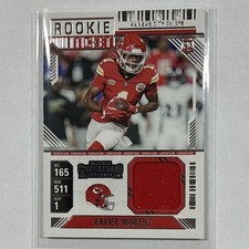 Panini 2024 Contenders Xavier Worthy Rookie Ticket Swatches #RTS-XWY Chiefs