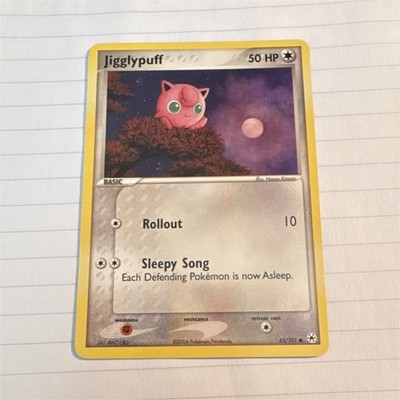 Pokémon Jigglypuff Reverse Holo Common 63/101 Hidden Legends Basic 50HP Rollout
