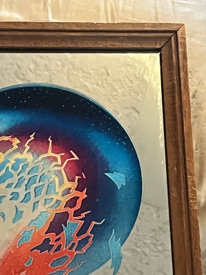 Espejo Carnaval Viaje "Escape" 12"x12" - LEER DESCRIPCIÓN - 1981 Foto 4 de 4